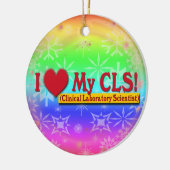 私のCLSラボハート セラミックオーナメント (左)