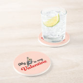 私のCockatielは私のバレンタインです コースター (側面)