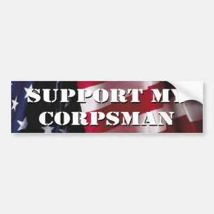 私のCorpsmanを支えて下さい バンパーステッカー