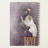 私のCovid年パーソナライズされた文字女性ガスマスク プランナー手帳 (裏面)