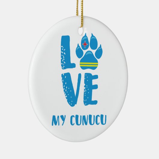 私のCUNUCU (青い手紙) -オーナメントを愛して下さい セラミックオーナメント (右)
