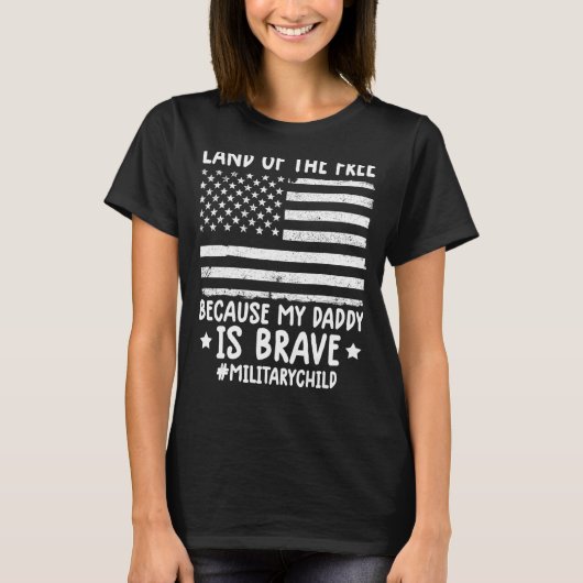 私のDaddのために軍隊の土地の月 Tシャツ (正面)