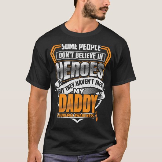私のDadysの戦いは私のFight白血病認識度 Tシャツ (正面)