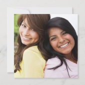 私のDama Proposalキンセアニェラ写真 招待状 (裏面)