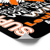 私のDauをサポートするオレンジリボン白血病認識度 ポスター (角)