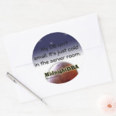 「私のDBは小さくない」ステッカー ラウンドシール (封筒)