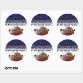 「私のDBは小さくない」ステッカー ラウンドシール (シート)