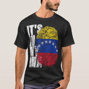 私のDNAでIt_Sベネズエラプリントバンデラ・デ・ヴェネツエ Tシャツ