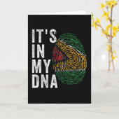 私のDNAにある – ガイアナ国旗 カード (黄色い花)