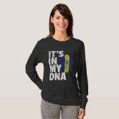 私のDNAにはバルバドスの旗の誇り 国 民の誇り Tシャツ (正面フル)