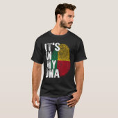 私のDNAにはベナン人のアフリカ人 Tシャツ (正面フル)