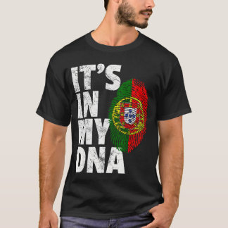 私のDNAにはポルトガル ポルトガル国旗 メンズ レディース G Tシャツ