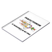 私のDnaには完全主義が込められている ノートブック (左側)