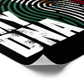 私のDNAにメキシコ メキシコ国旗 ポスター (角)