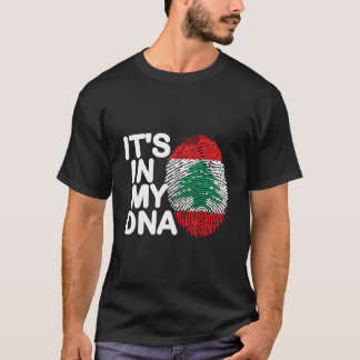 私のDNAにレバノン レバノンの旗 レバノンのルーツ Tシャツ