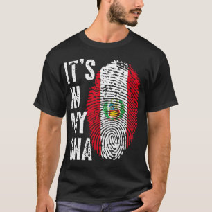 私のDNAに誇らしげにペルー系アメリカ人の国旗のIt_S Tシャツ