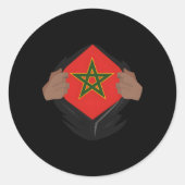 私のDnaのムーア誇りを持った州のモロ誇りを持ったリッシュM ラウンドシール (正面)