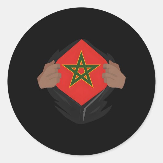 私のDnaのムーア誇りを持った州のモロ誇りを持ったリッシュM ラウンドシール (正面)