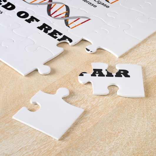 私のDNAは修理(DNAのユーモア)の必要性に頻繁にあります ジグソーパズル (側面)