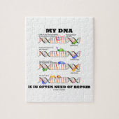 私のDNAは修理(DNAのユーモア)の必要性に頻繁にあります ジグソーパズル (縦)