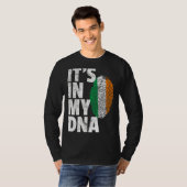 私のDnaアイルランド国旗の男性の女性の中にある Tシャツ (正面フル)