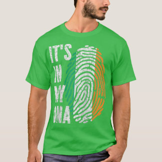 私のDNAアイルランド国旗アイリッシュラグラン野球で Tシャツ