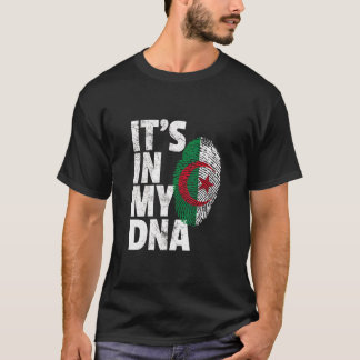 私のDnaアルジェリア国旗の男性の女性 Tシャツ