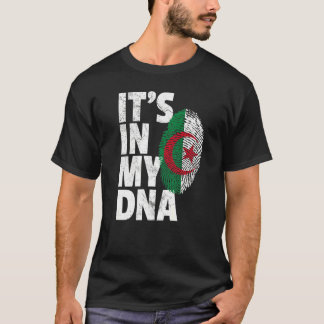 私のDnaアルジェリア国旗の男性の女性 Tシャツ