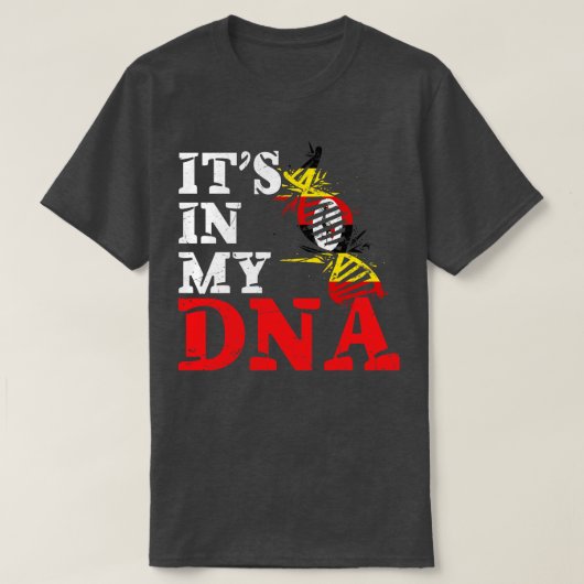 私のDNAウガンダにある Tシャツ (デザイン正面)