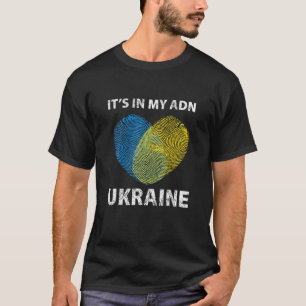 私のDNAウクライナのウクライナ国旗の中にある Tシャツ