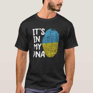 私のDNAウクライナのウクライナ国旗 Tシャツ