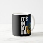 私のDnaウクライナのVyshyvanka Kozakウクライナにある コーヒーマグカップ (正面右)