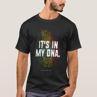 私のDnaエチオピア国旗のシャツのエチオピアのルーツにある Tシャツ