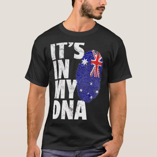 私のDnaオーストラリア国旗の中にある Tシャツ (正面)