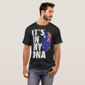 私のDnaオーストラリア国旗の中にある Tシャツ (正面フル)