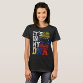 私のDNAカラカスのプライドギフトのベネズエラ国旗Ve Tシャツ (正面フル)