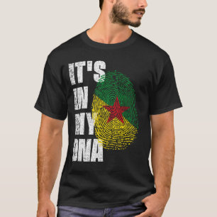 私のDNAギアナフランスの州旗 Tシャツ