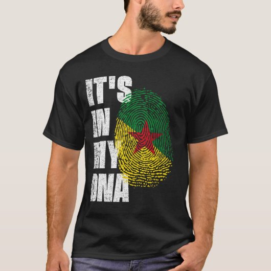 私のDNAギアナフランスの州旗 Tシャツ (正面)