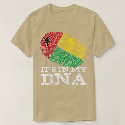 私のDNAギニアビサウ国旗のヴィンテージGにある Tシャツ (デザイン正面)