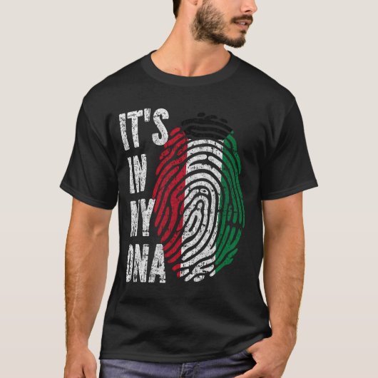 私のDNAクウェート国旗の男性の女性の子供 Tシャツ (正面)