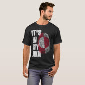 私のDNAグリーンランド国旗の中だ Tシャツ (正面フル)
