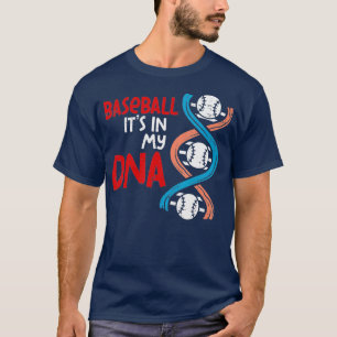 私のDNAコーチのチームおもしろい選手の男性のWomで野球 Tシャツ