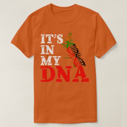 私のDNAザンビアにある Tシャツ (デザイン正面)