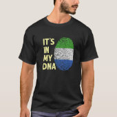 私のDnaシエラレオネ国旗 Tシャツ (正面)