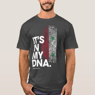 私のDNAシリア国旗のシリアのルーツ Tシャツ