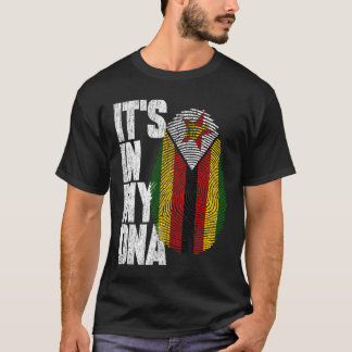 私のDNAジンバブエ誇りを持った国旗だ Tシャツ