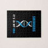 私のDNAスイマーで泳おもしろいぐ愛カッコいい ジグソーパズル (横)