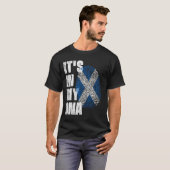 私のDNAスコットランド国旗の中にある Tシャツ (正面フル)