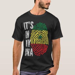 私のDNAセネガル国旗の男性の女性の子供 Tシャツ