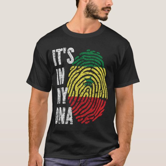 私のDNAセネガル国旗の男性の女性の子供 Tシャツ (正面)